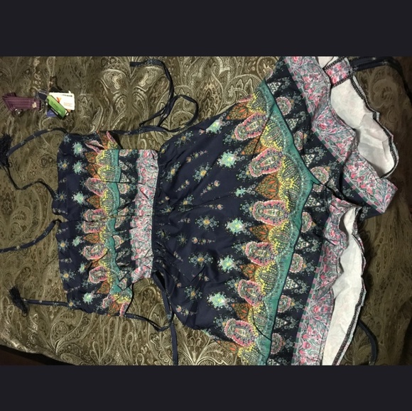 Womens BoHo Vintage Romper - Picture 3 of 8